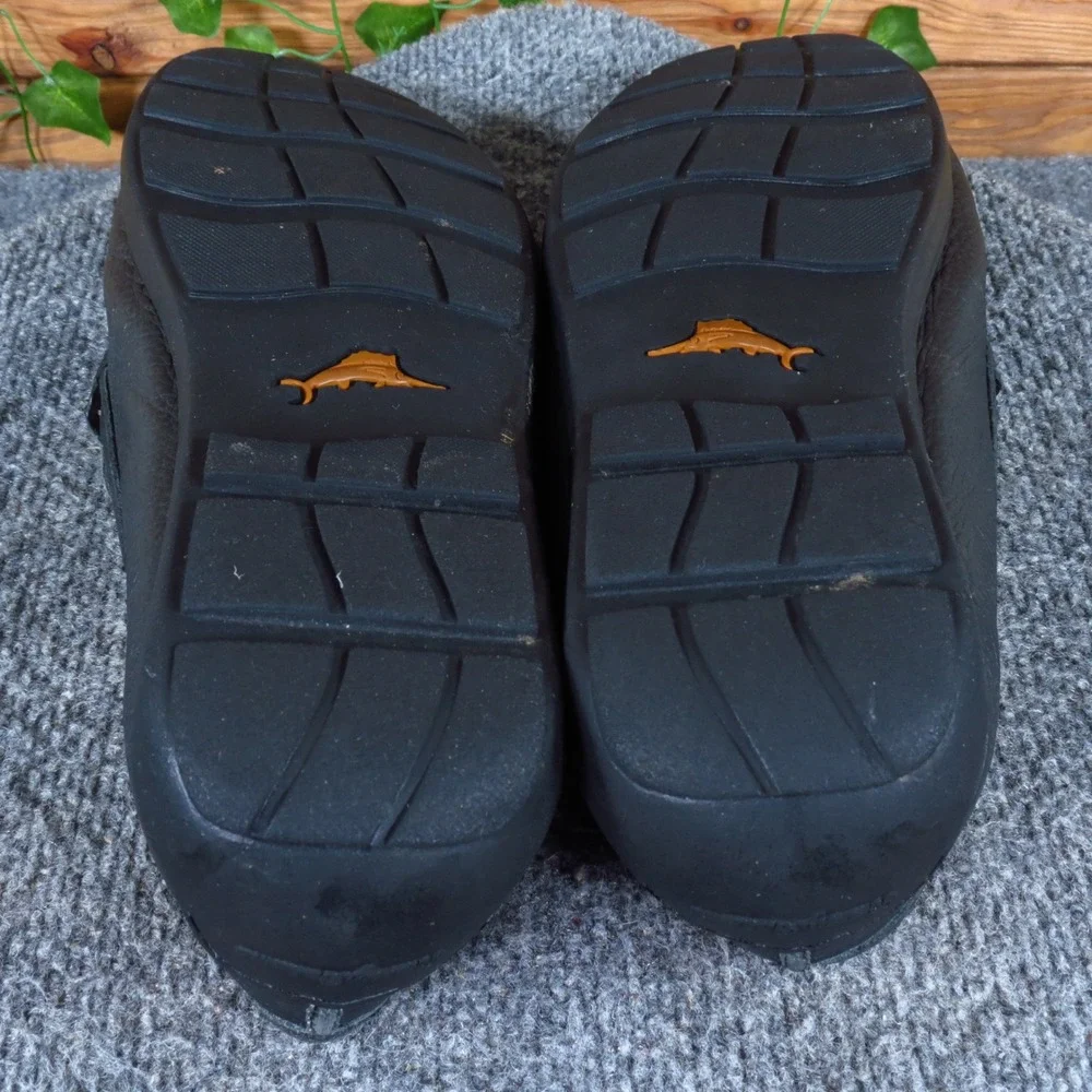 Tommy Bahama Orion Mens Venetian Driving Moccasin Size 12 Travel Black Leather